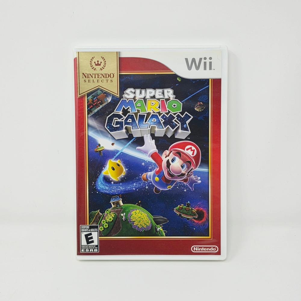 Super Mario Galaxy Nintendo Wii Selects CIB Complete with Manual and Inserts